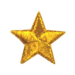 1 1/2" Metallic Gold Star Patch (Pkg. of 10)