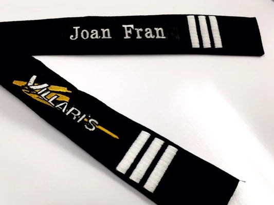 Embroidered Black Belt