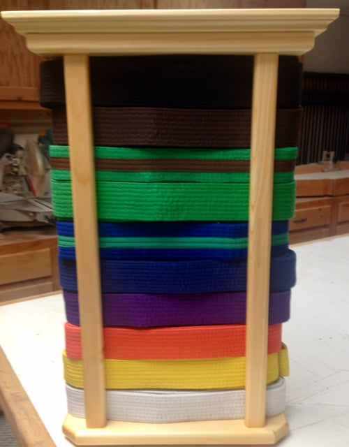 Master Ken's Handmade 10-Level Belt Rack